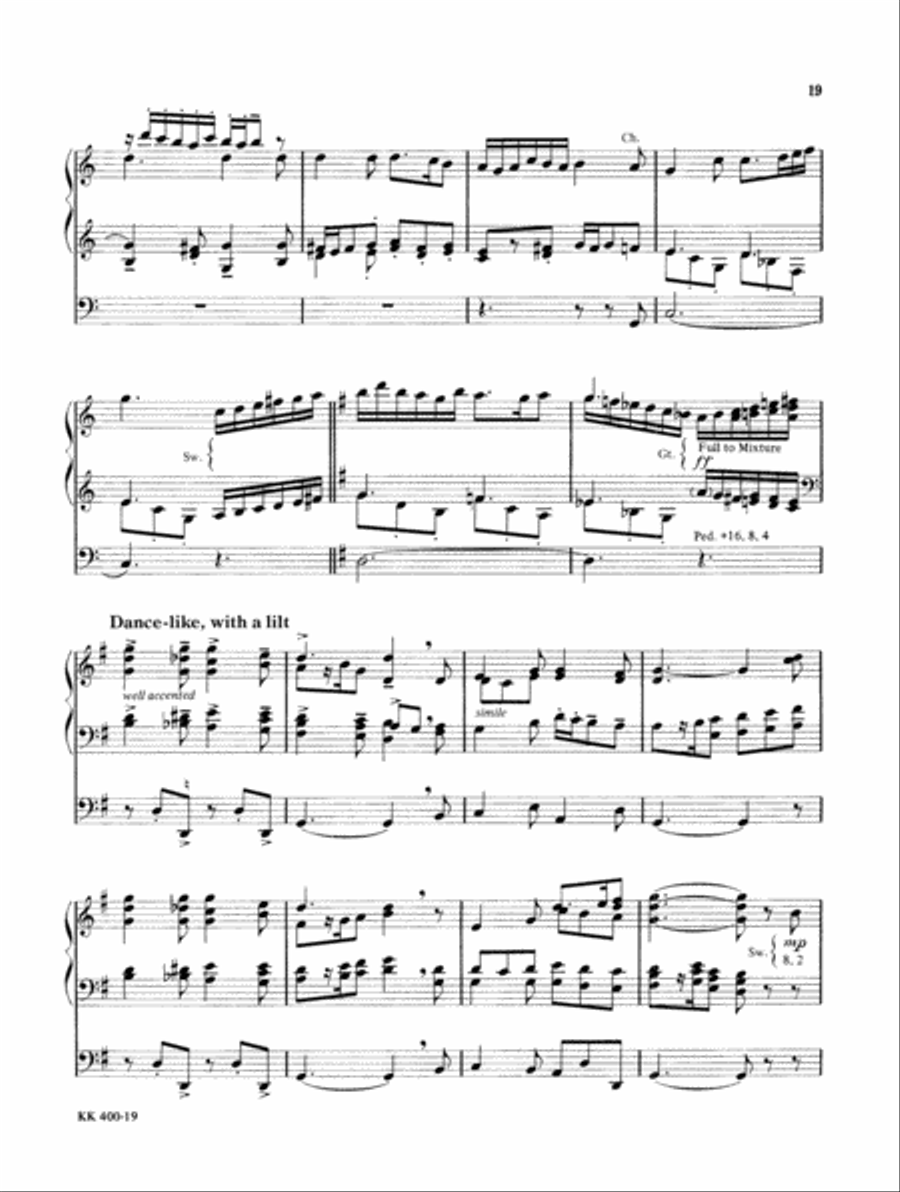 Wood Works for Organ, Book 2 Organ Solo scores gallery preview page 14