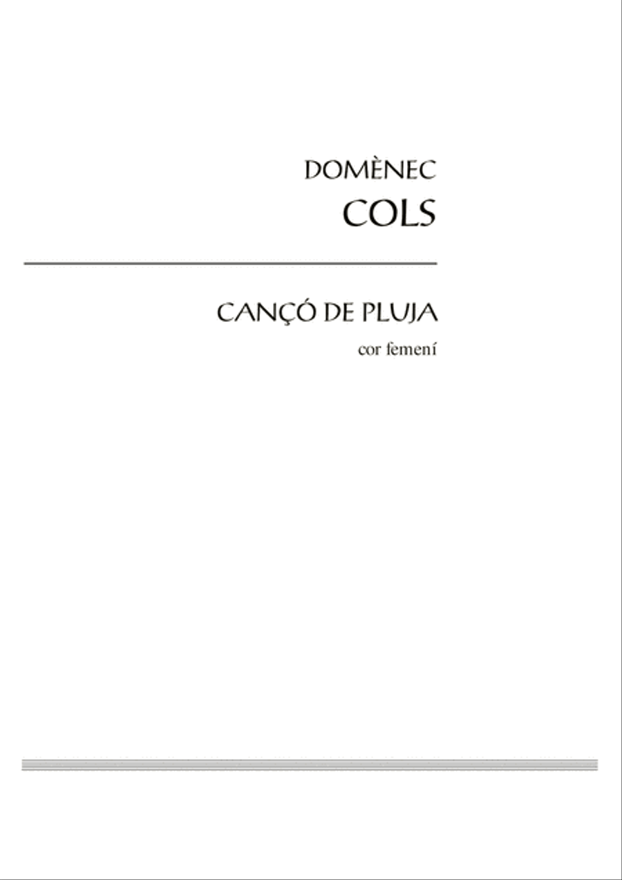 Cançó de pluja SSA scores gallery preview page 3