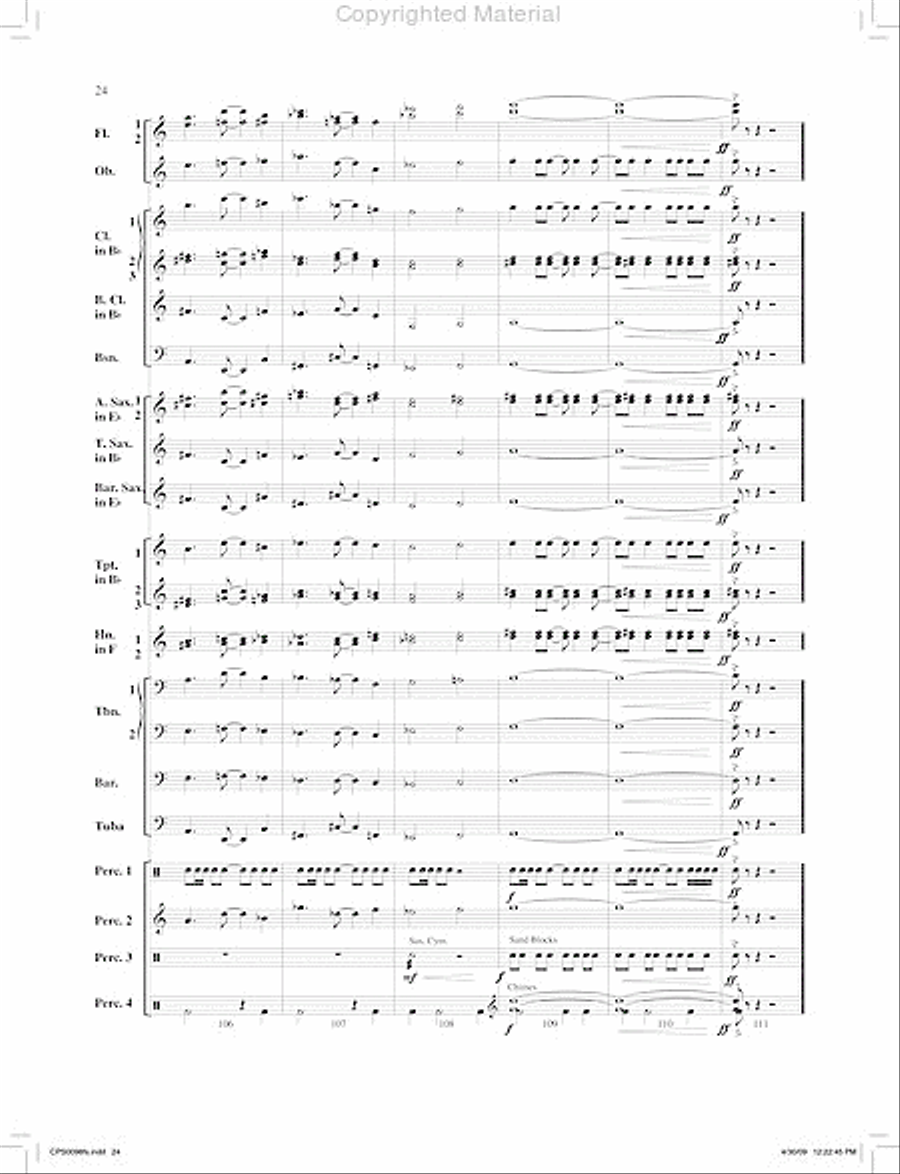 I. Jambo (from Ngoma Za Kenya) Concert Band scores gallery preview page 25