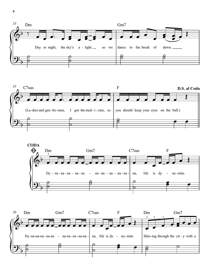 Dynamite Easy Piano scores gallery preview page 4