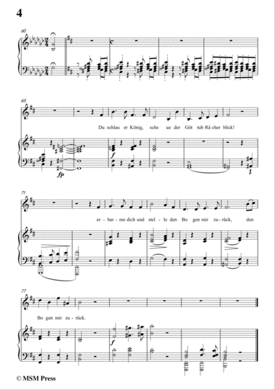 Schubert-Philoctet,in b minor,for Voice and Piano Voice Solo scores gallery preview page 6