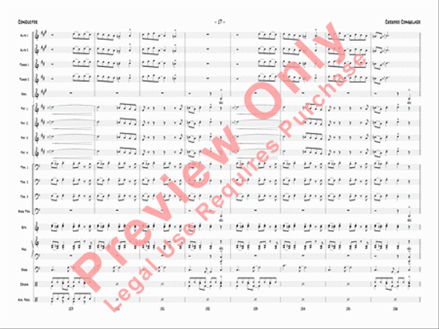 Cerebro Congelado Jazz Ensemble scores gallery preview page 20