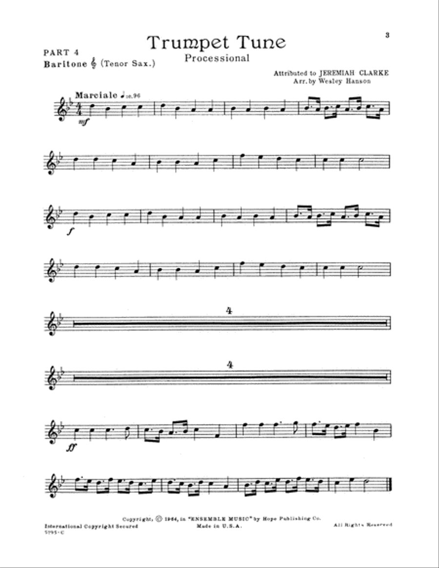 Ensemble Music for Church and School Part scores gallery preview page 5