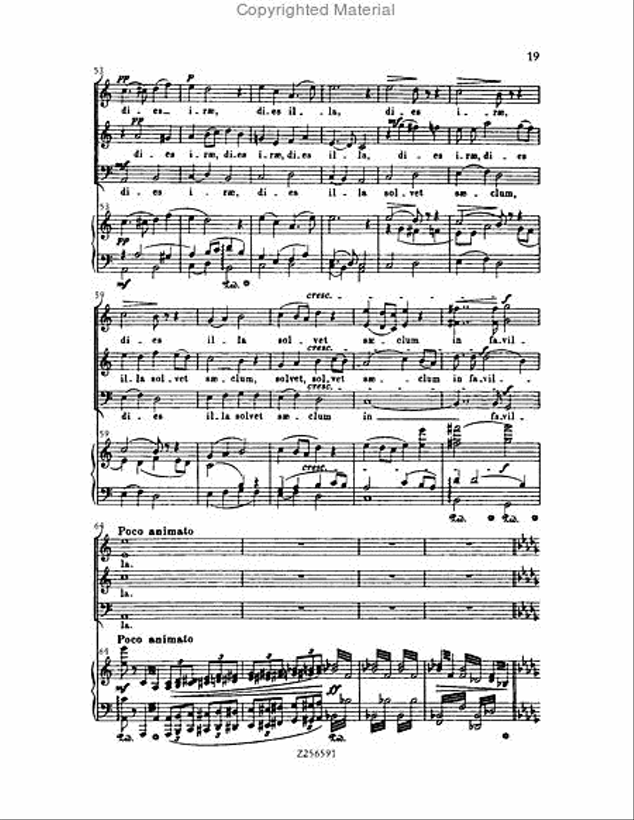 Grande Messe du Morts, H 75 Choir scores gallery preview page 19