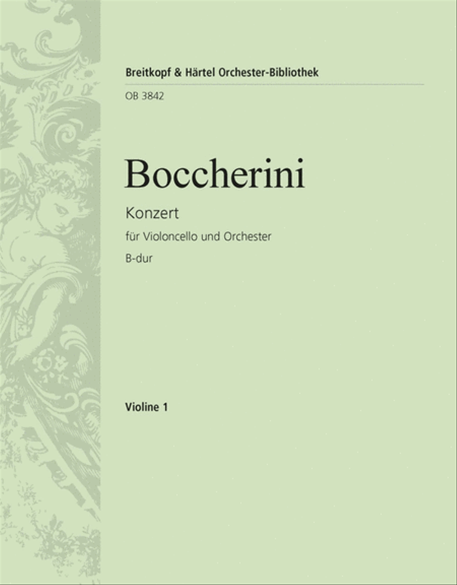 Violoncello Concerto in B flat major Orchestra scores gallery preview page 1
