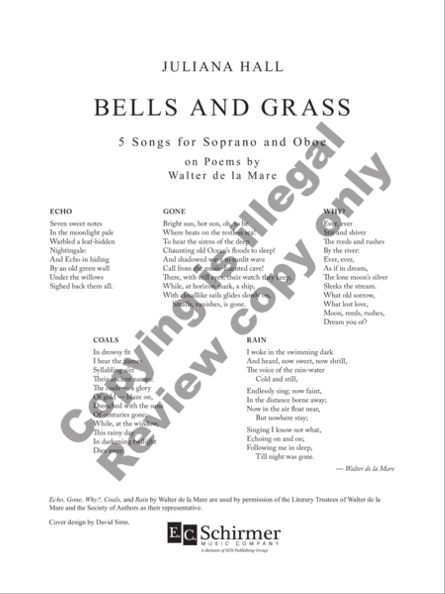 Bells and Grass Soprano Voice scores gallery preview page 9