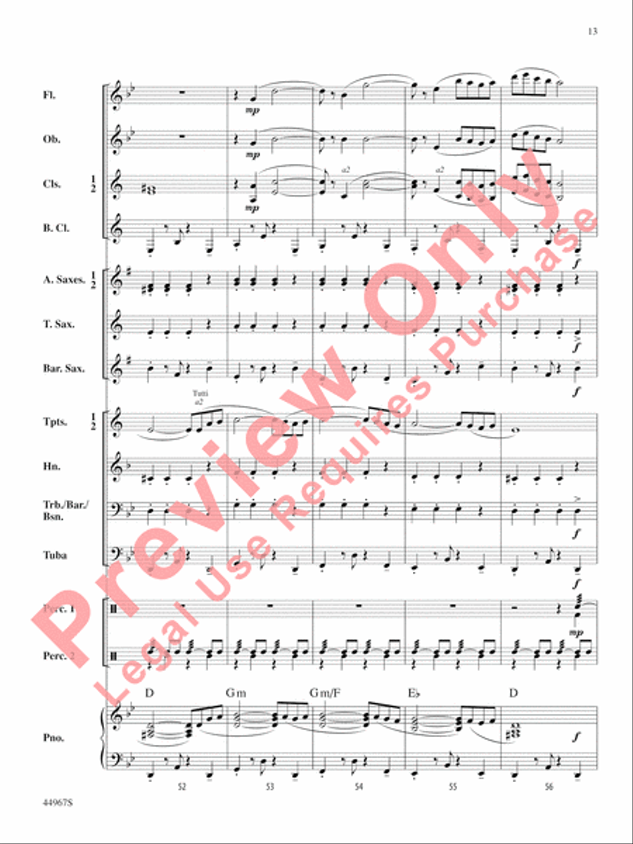 Tango Argentina Concert Band scores gallery preview page 14