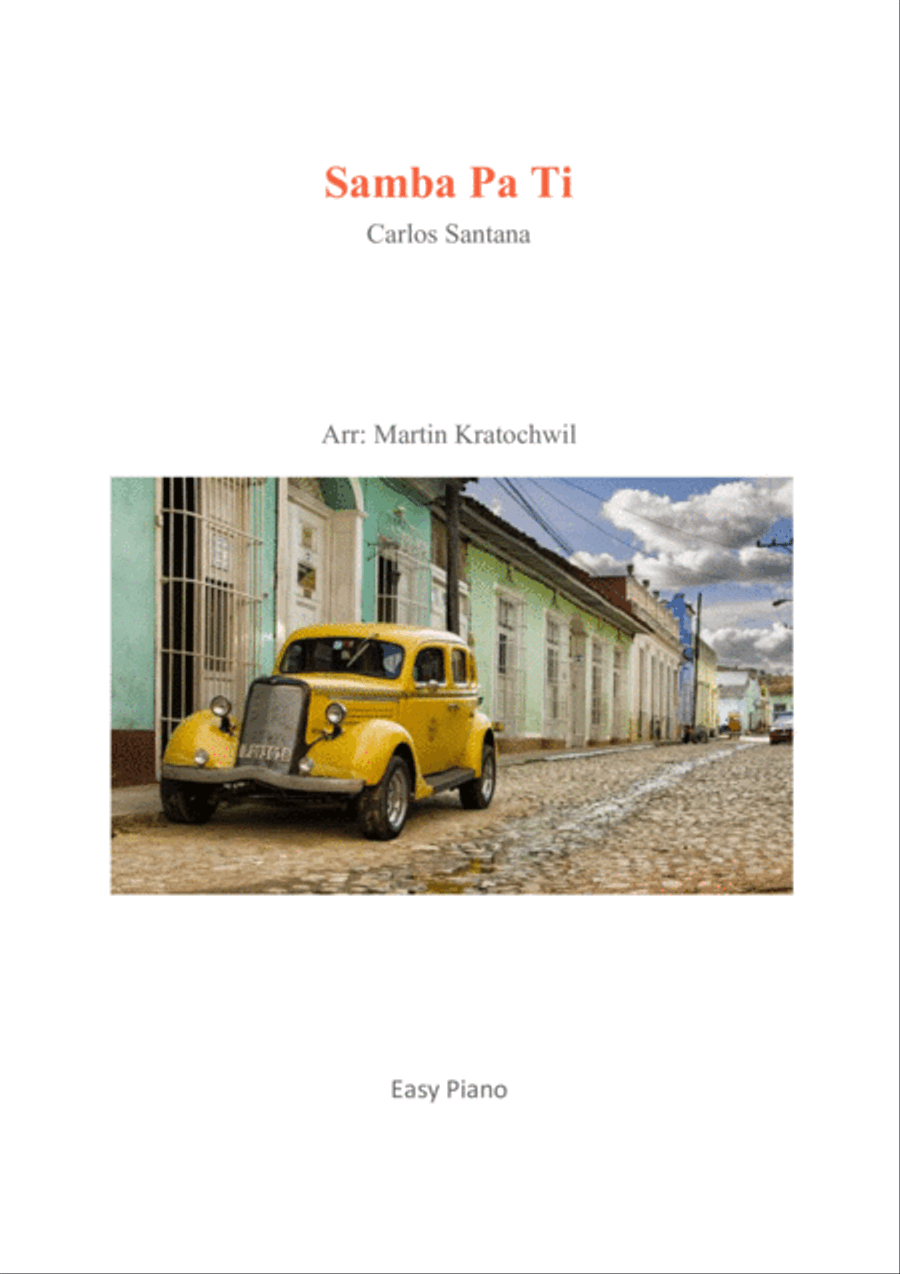 Samba Pa Ti Easy Piano scores gallery preview page 1