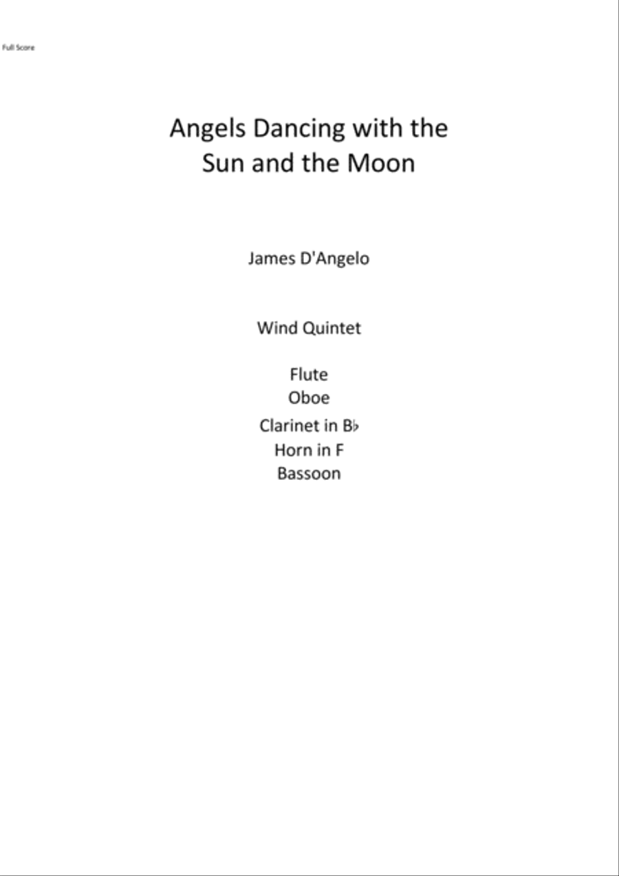Angels Dancing with the Sun and the Moon Bassoon scores gallery preview page 1