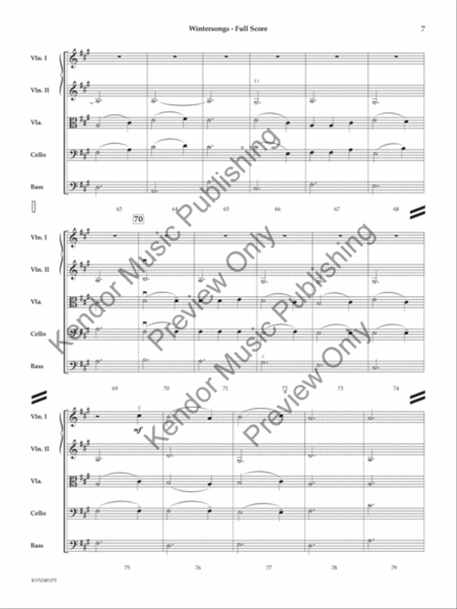 Wintersongs Wintersongs String Orchestra scores gallery preview page 8