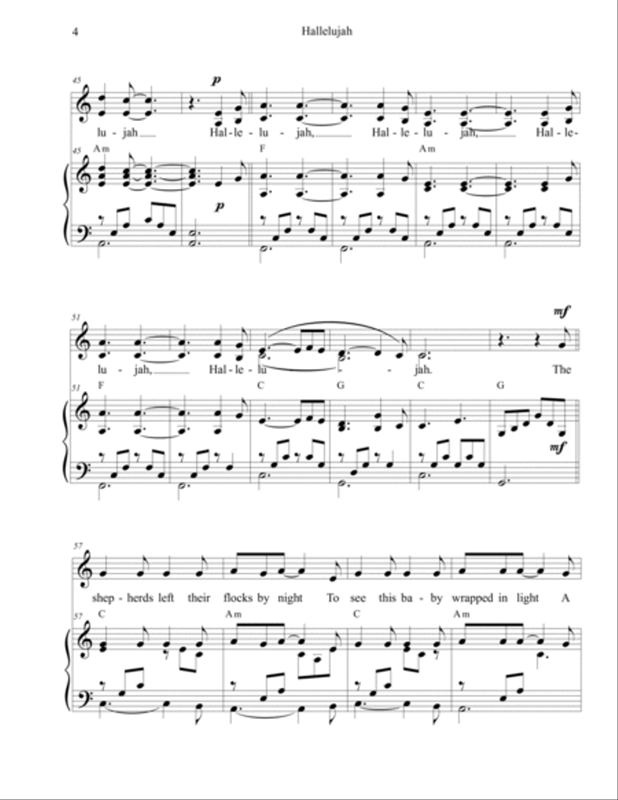 Hallelujah SA scores gallery preview page 4