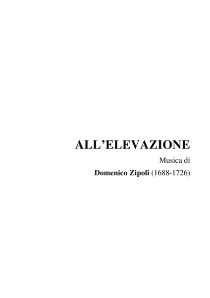 TOCCATA ALL'ELEVAZIONE II in C Maior - Domenico Zipoli (1688-1726). For organ image number null