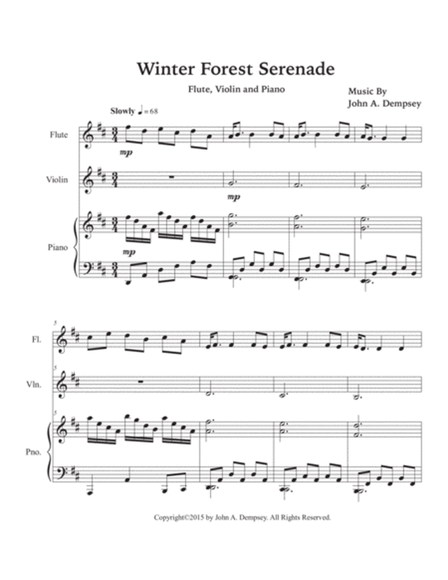 Winter Forest Serenade (Trio for Flute, Violin and Piano) image number null