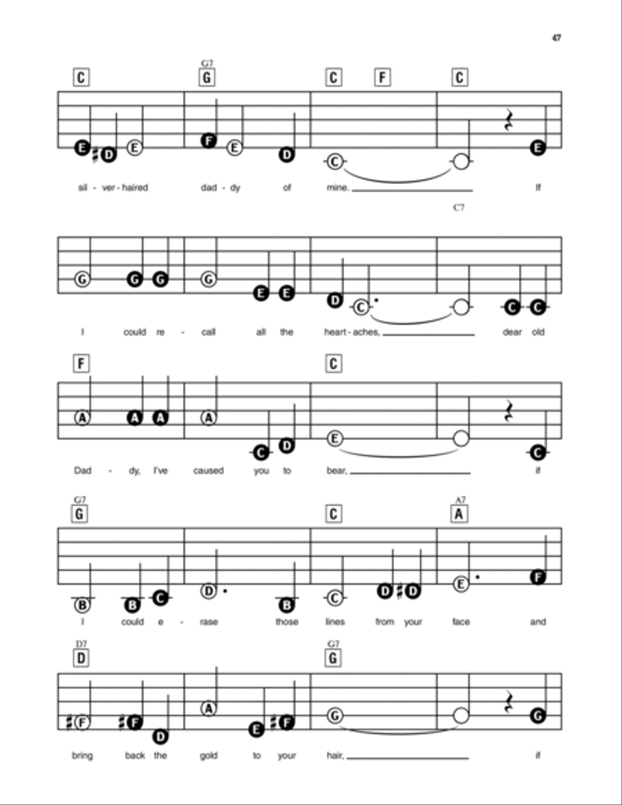That Silver Haired Daddy Of Mine Electronic Keyboard scores gallery preview page 2