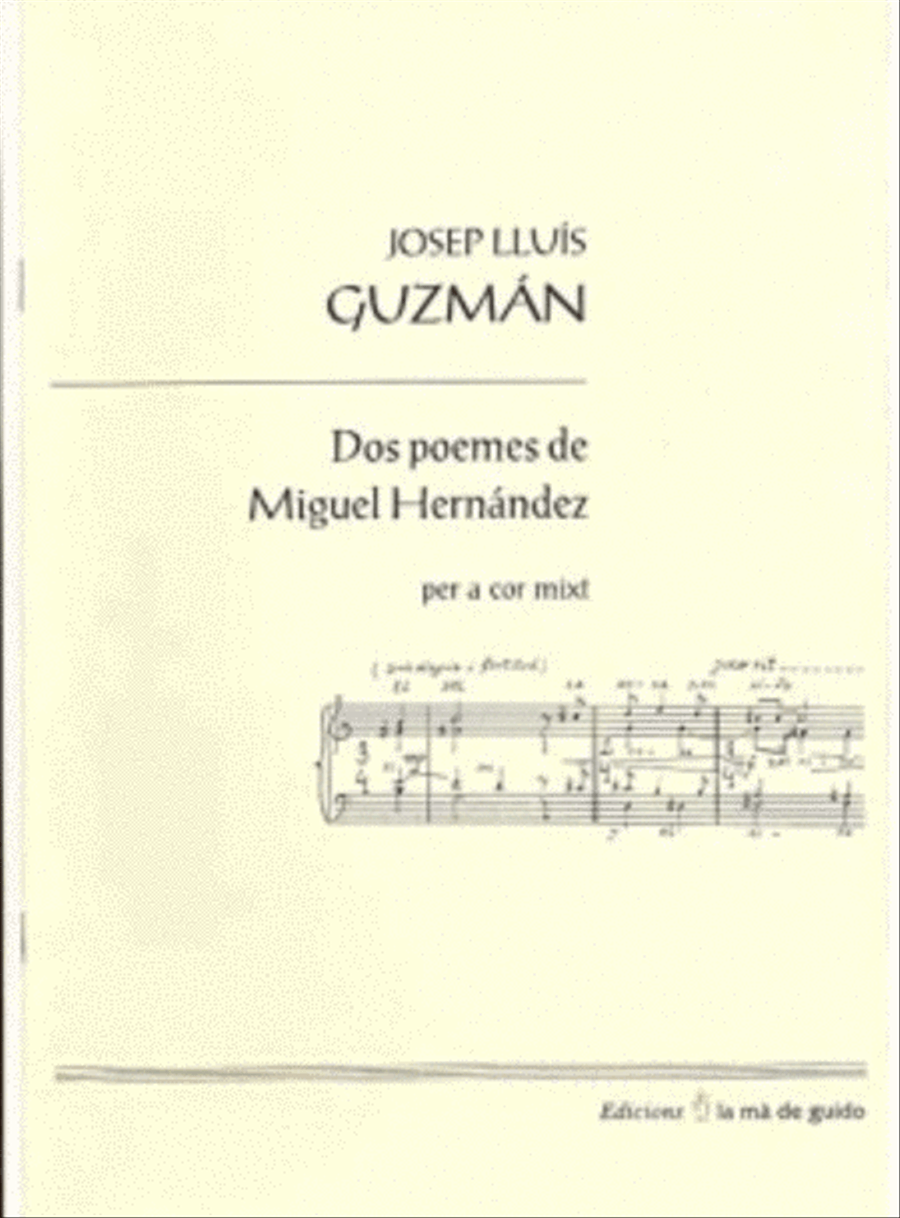 Dos poemes de Miguel Hernandez Mixed Choir scores gallery preview page 1