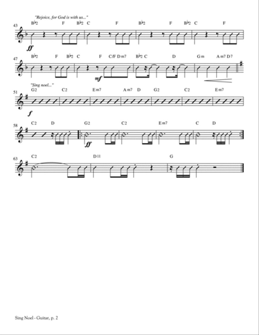 Sing Noel Unison Choir scores gallery preview page 3
