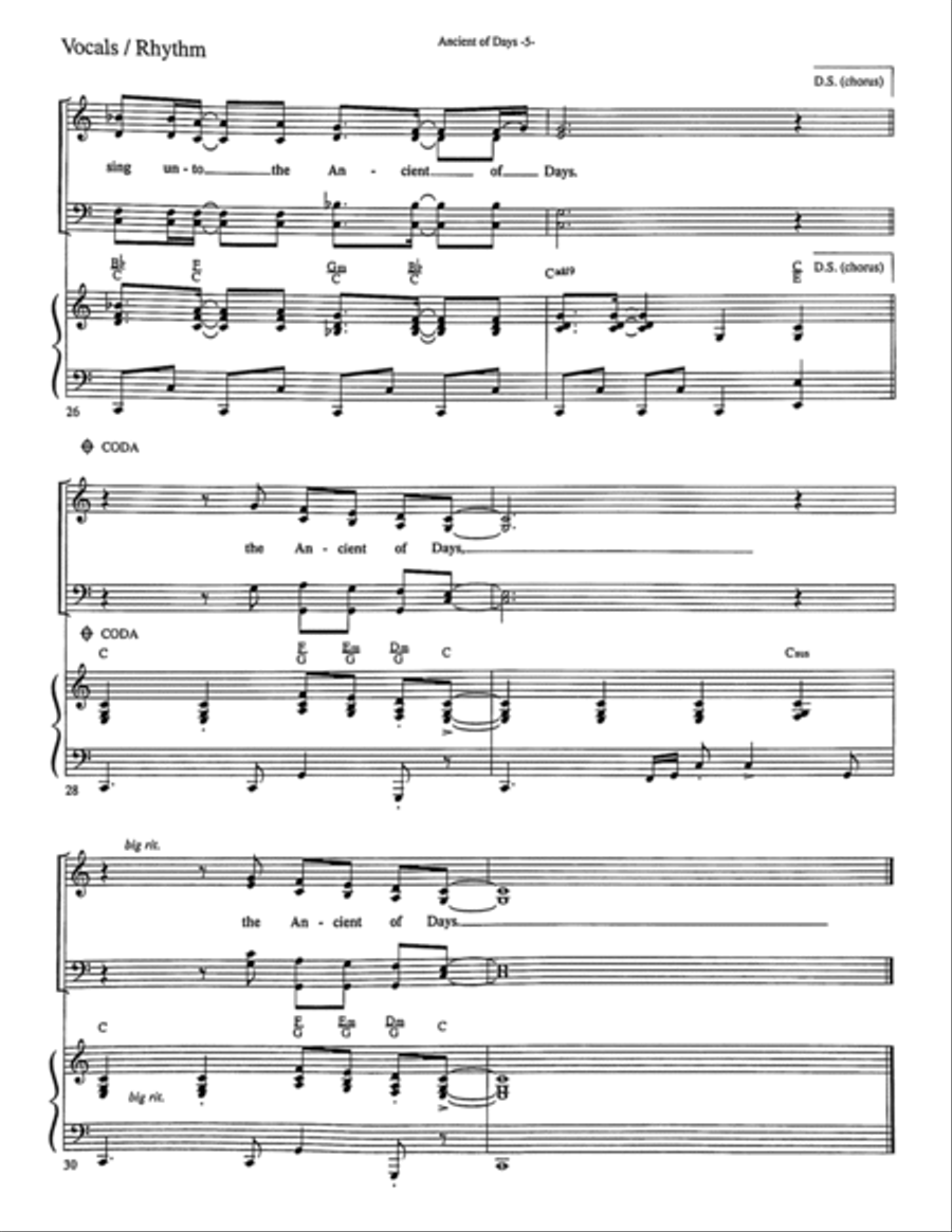 Ancient Of Days 4-Part scores gallery preview page 6