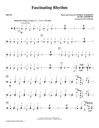 Fascinating Rhythm (from Lady Be Good) (arr. Ed Lojeski) - Drums