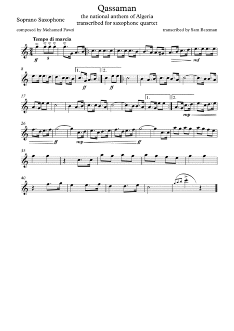 Qassaman Woodwind Quartet scores gallery preview page 3