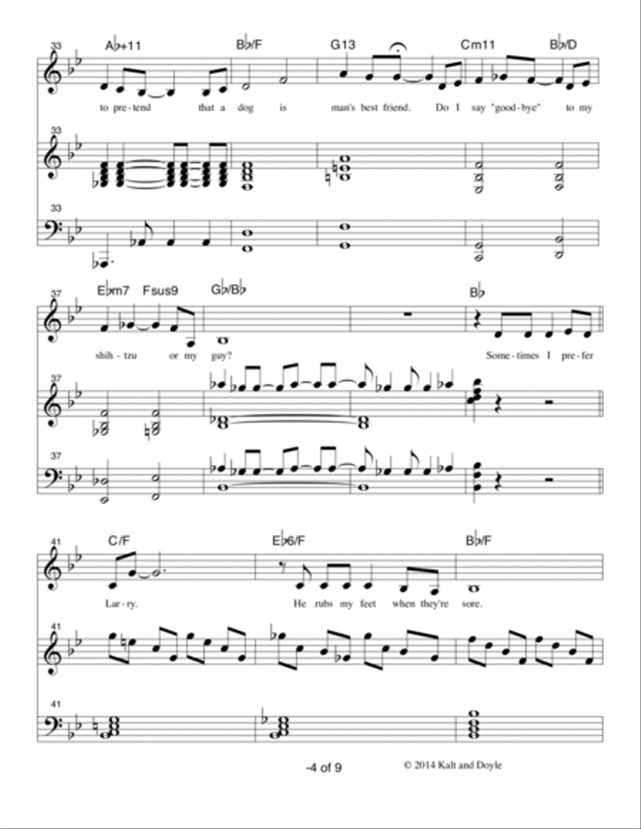 Man's Best Friend Voice scores gallery preview page 4