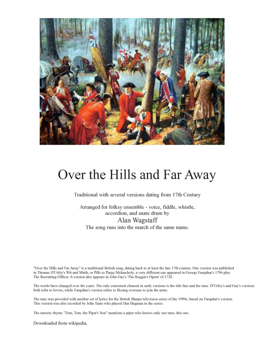 Over the Hills and Far Away School and Community scores gallery preview page 1