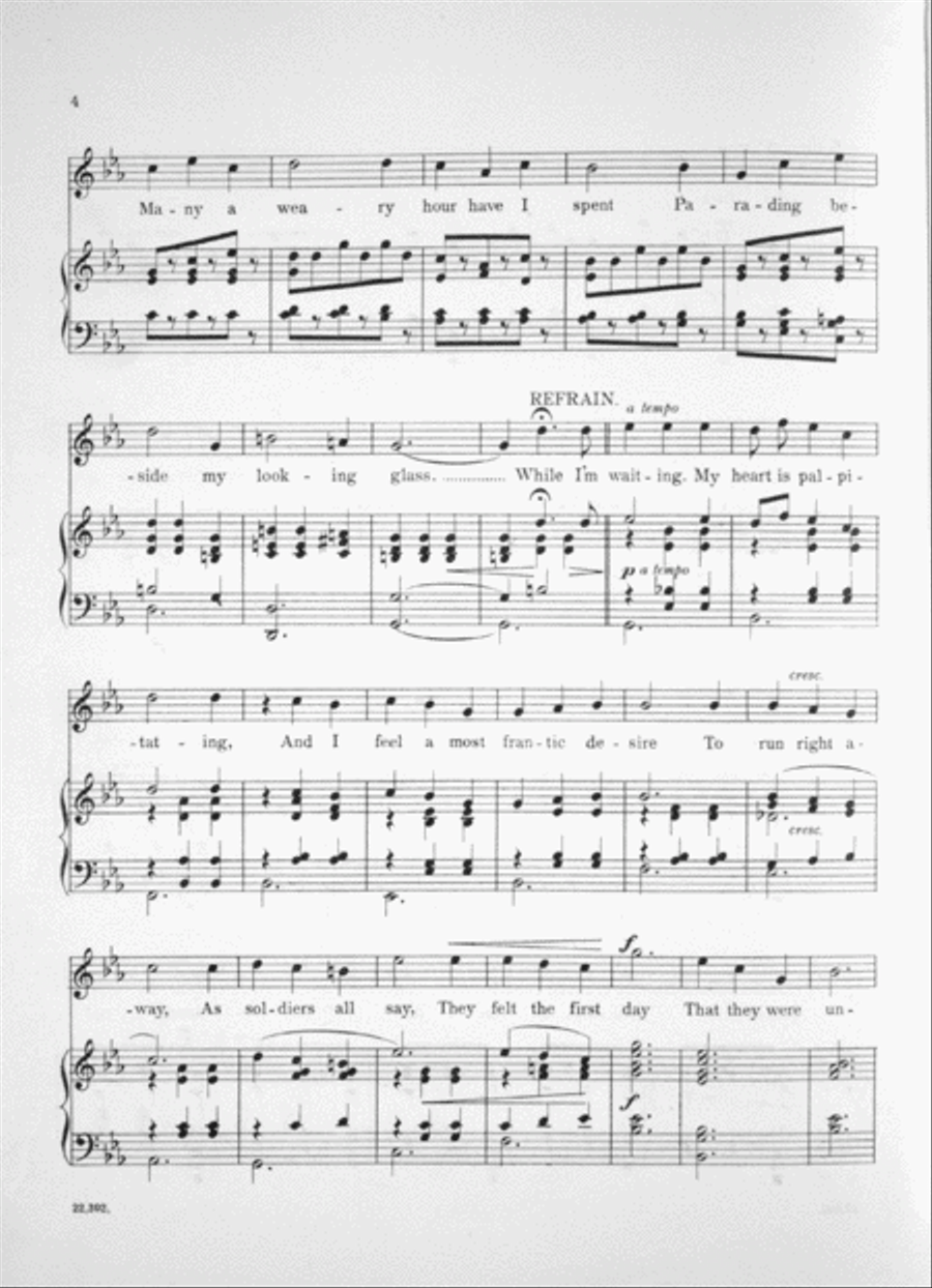 While I am Waiting. Valse Song Voice scores gallery preview page 4