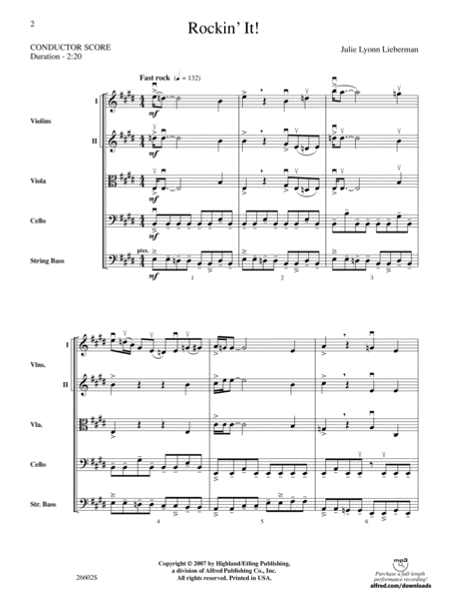 Rockin' It!: Score String Orchestra scores gallery preview page 2