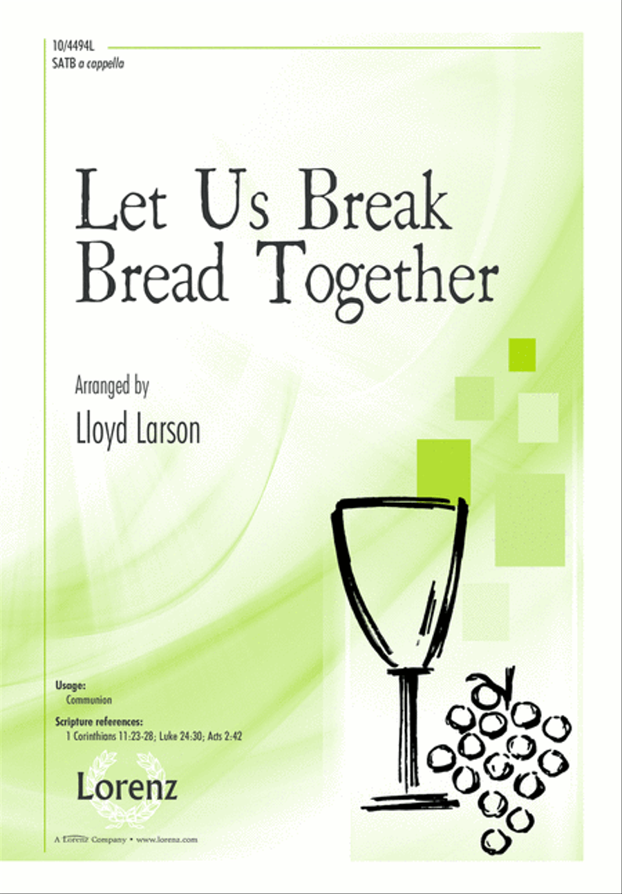Let Us Break Bread Together 4-Part scores gallery preview page 1