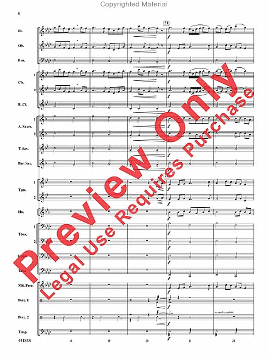 Hsien Concert Band scores gallery preview page 6