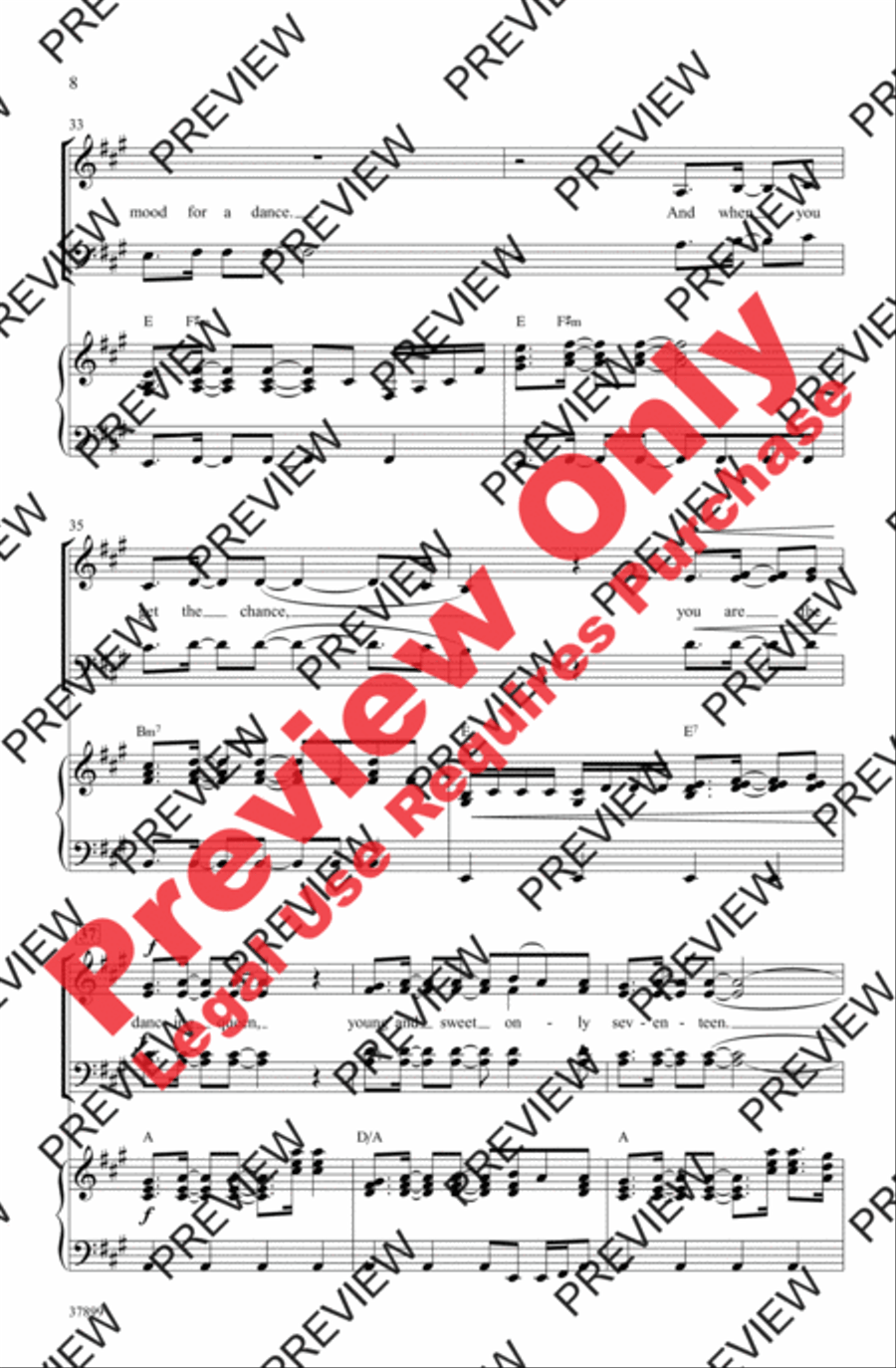Dancing Queen 4-Part scores gallery preview page 8