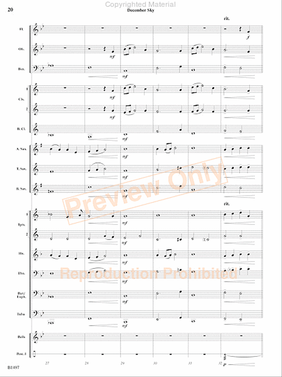 Curtain Up! Concert Band scores gallery preview page 17
