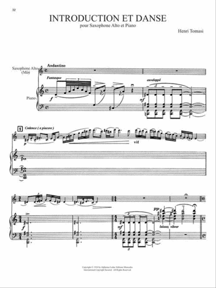 Eight Pieces by French Composers for Saxophone Alto Saxophone scores gallery preview page 7