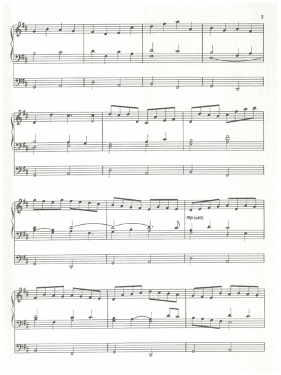 Canon in D Organ Solo scores gallery preview page 3