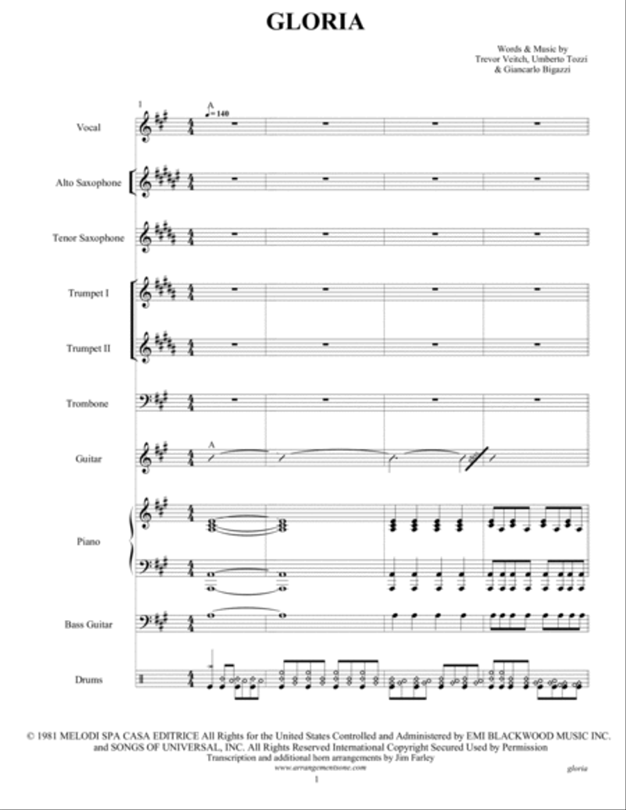 Gloria Large Ensemble scores gallery preview page 3