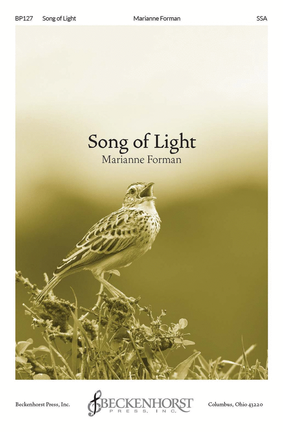 Song of Light - SSA SSA scores gallery preview page 1