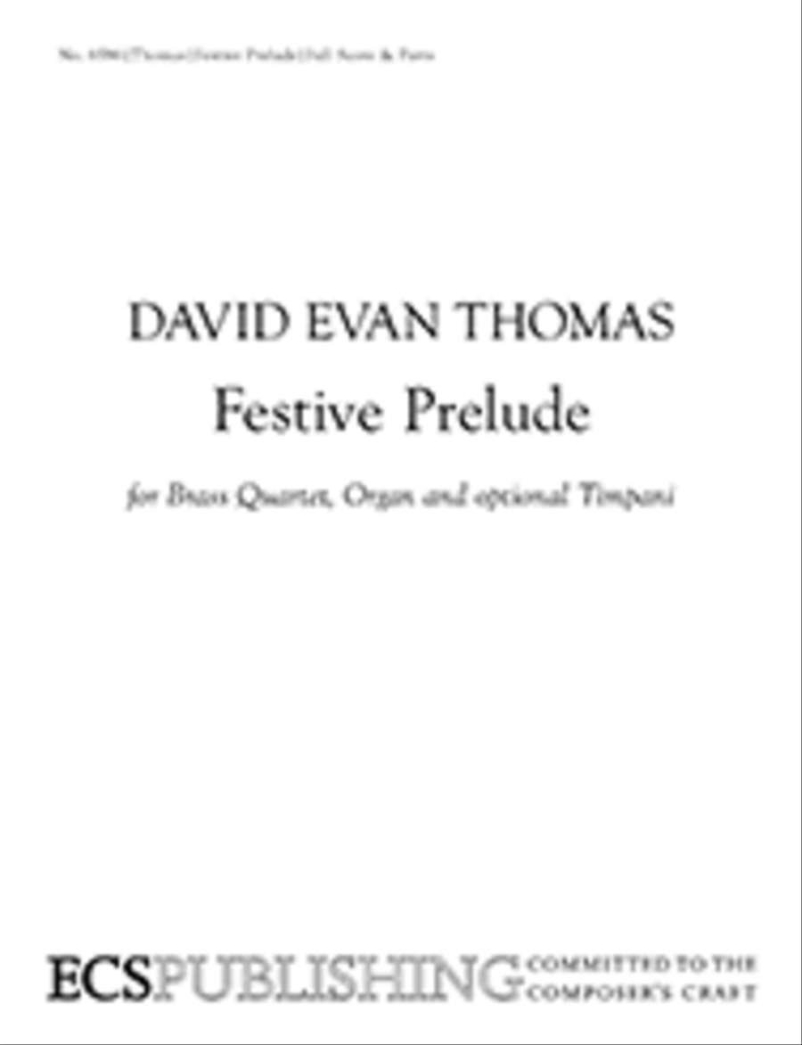 Festive Prelude Organ scores gallery preview page 1