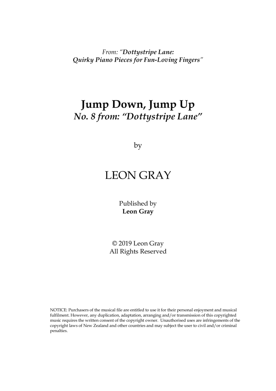 Jump Down, Jump Up (No. 8), Dottystripe Lane © 2019 Leon Gray image number null
