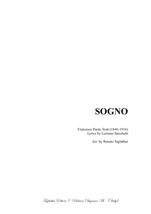 Book cover for SOGNO - F.P. Tosti - Arr. for Alto or Bariton and Piano