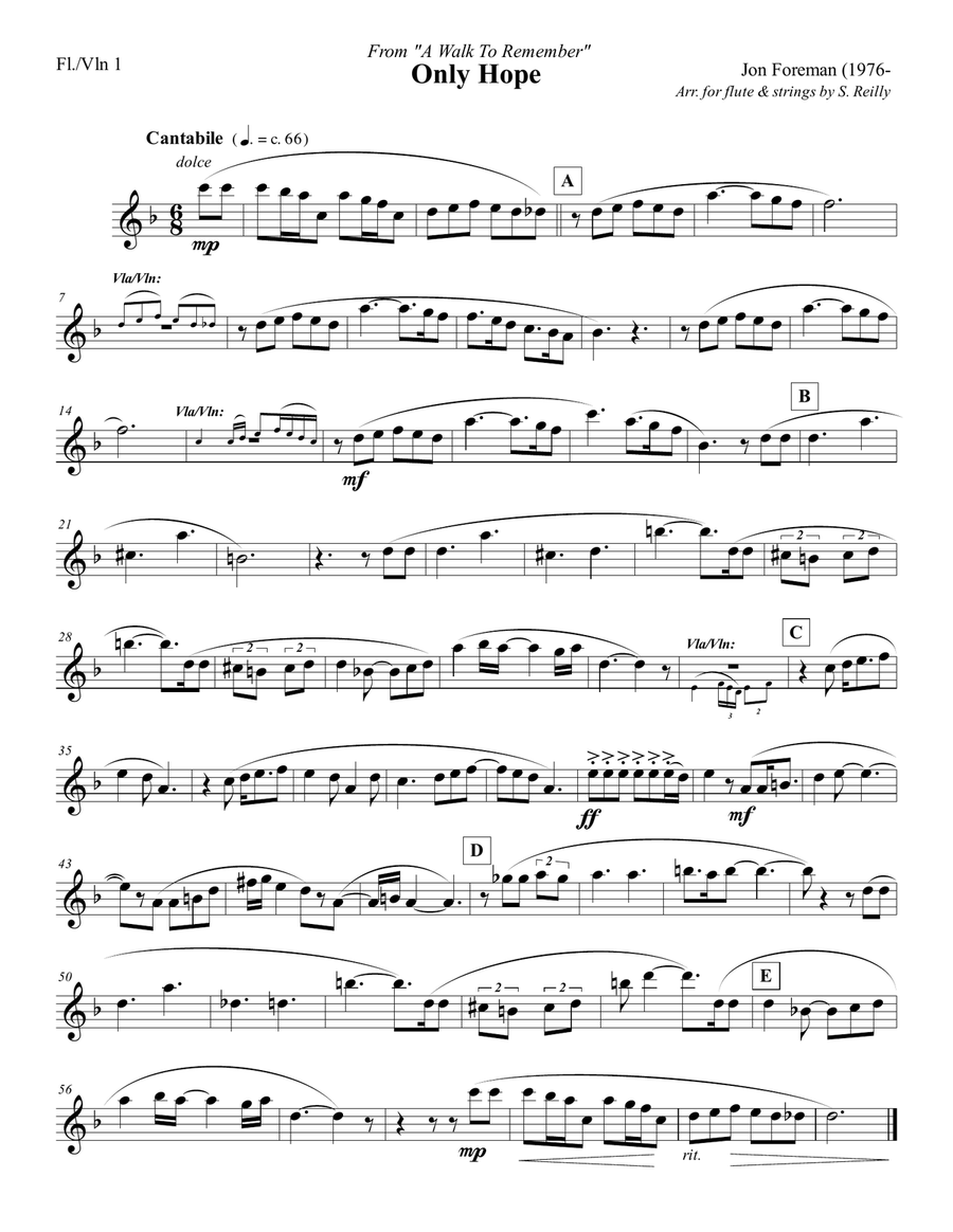 Only Hope Small Ensemble scores gallery preview page 1