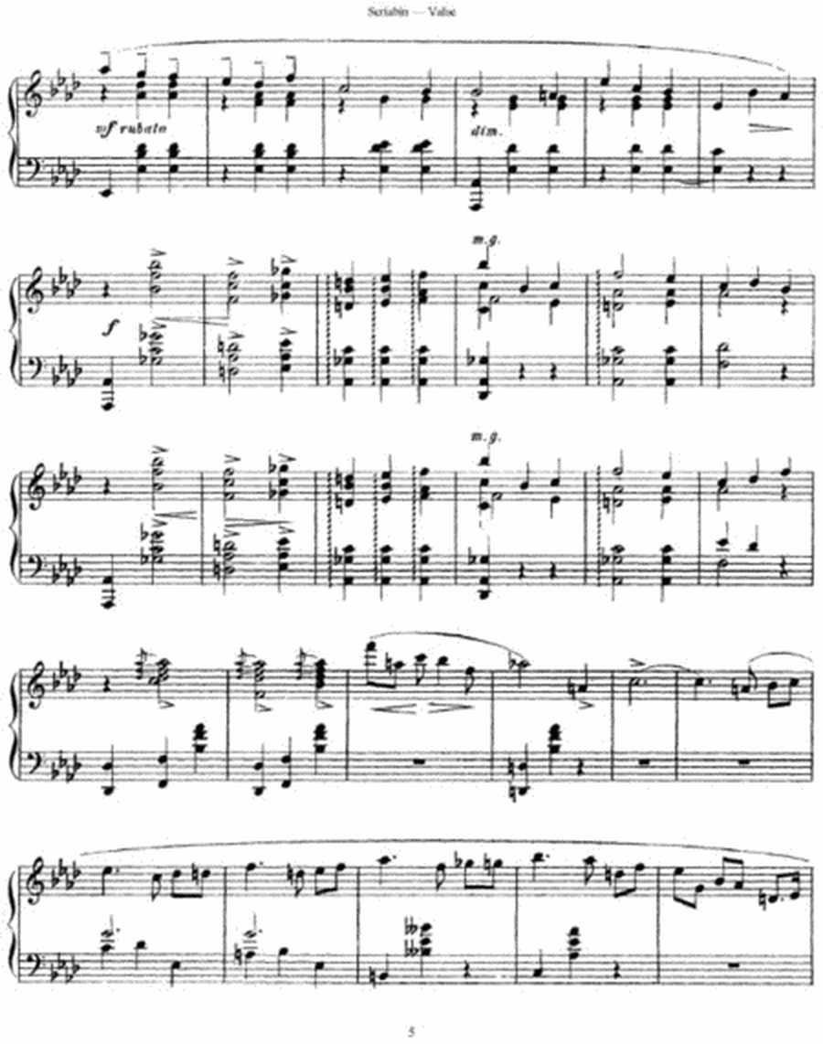 Alexander Scriabin - Valse Op. 38
