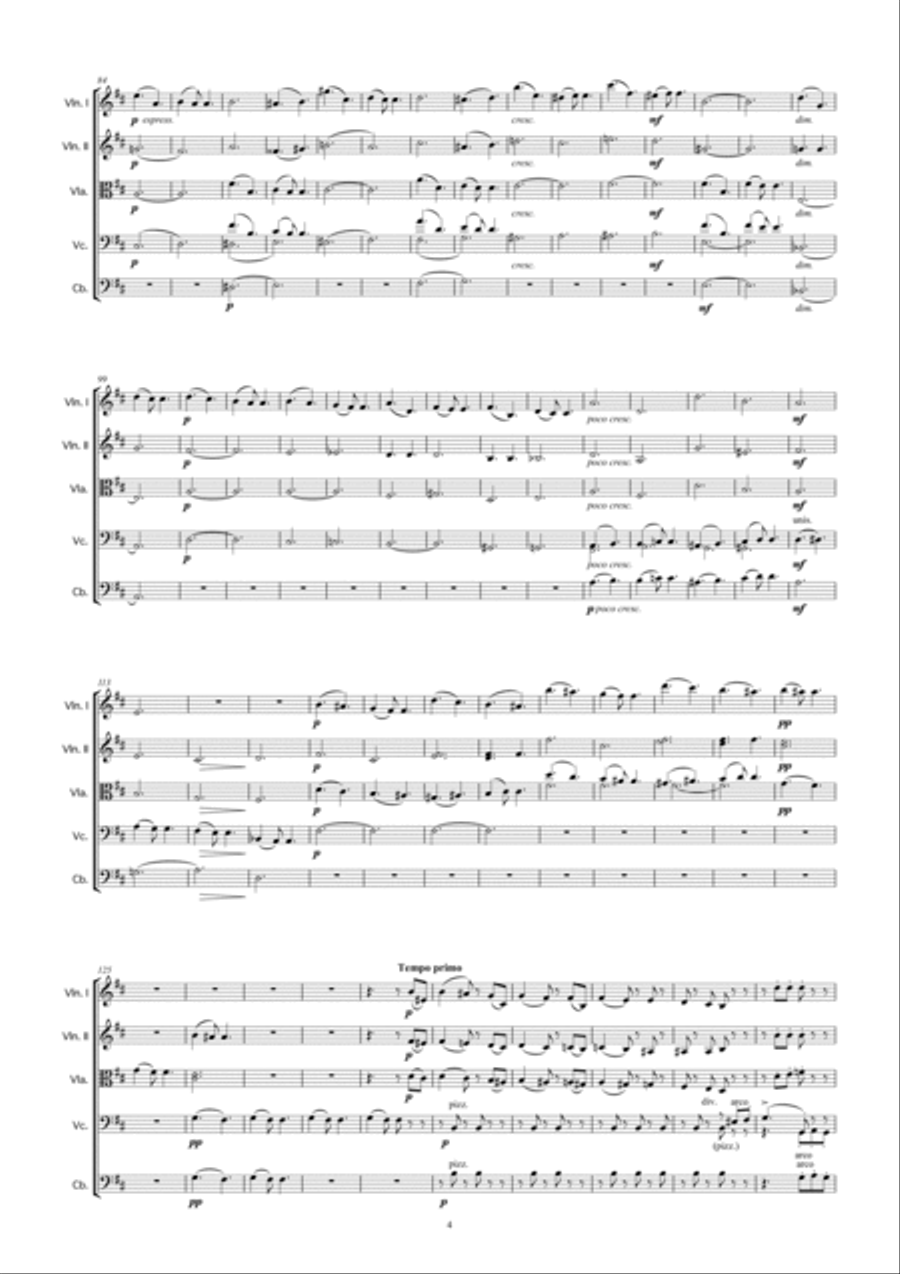 Tchaikovsky: The Seasons Op37 No.8 August (Harvest Song) String Orchestra scores gallery preview page 6