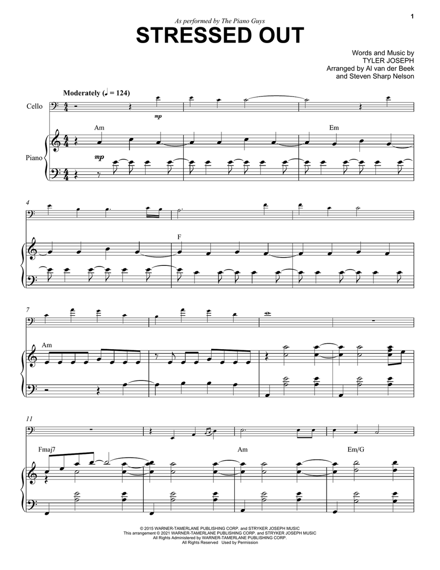 (De)Stressed Out (De)Stressed Out Piano scores gallery preview page 1
