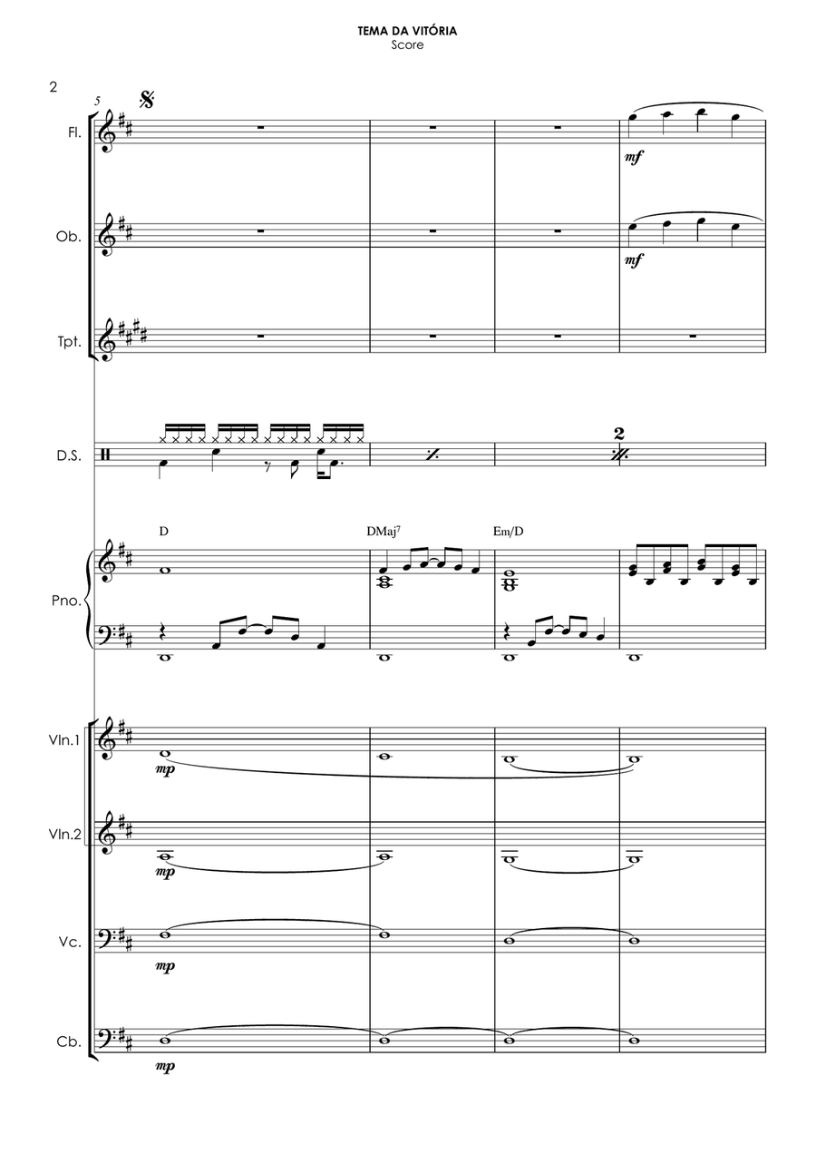 Tema Da Vitoria Large Ensemble scores gallery preview page 5