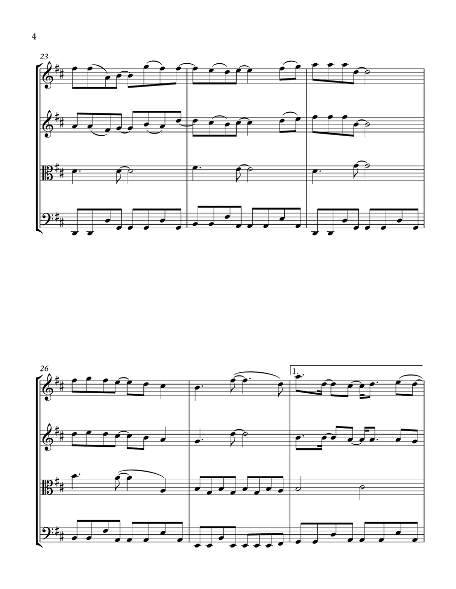 That's The Way It Is String Quartet scores gallery preview page 4