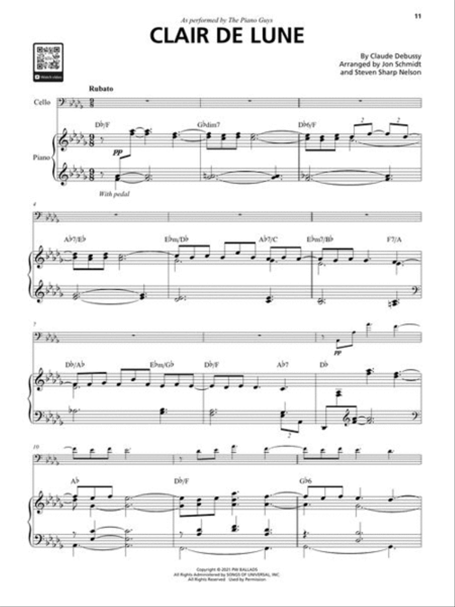 The Piano Guys – Lullaby Cello scores gallery preview page 5