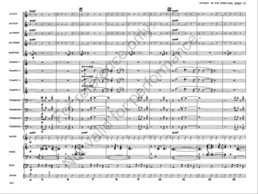 Jumpin' At the Website Jazz Ensemble scores gallery preview page 13