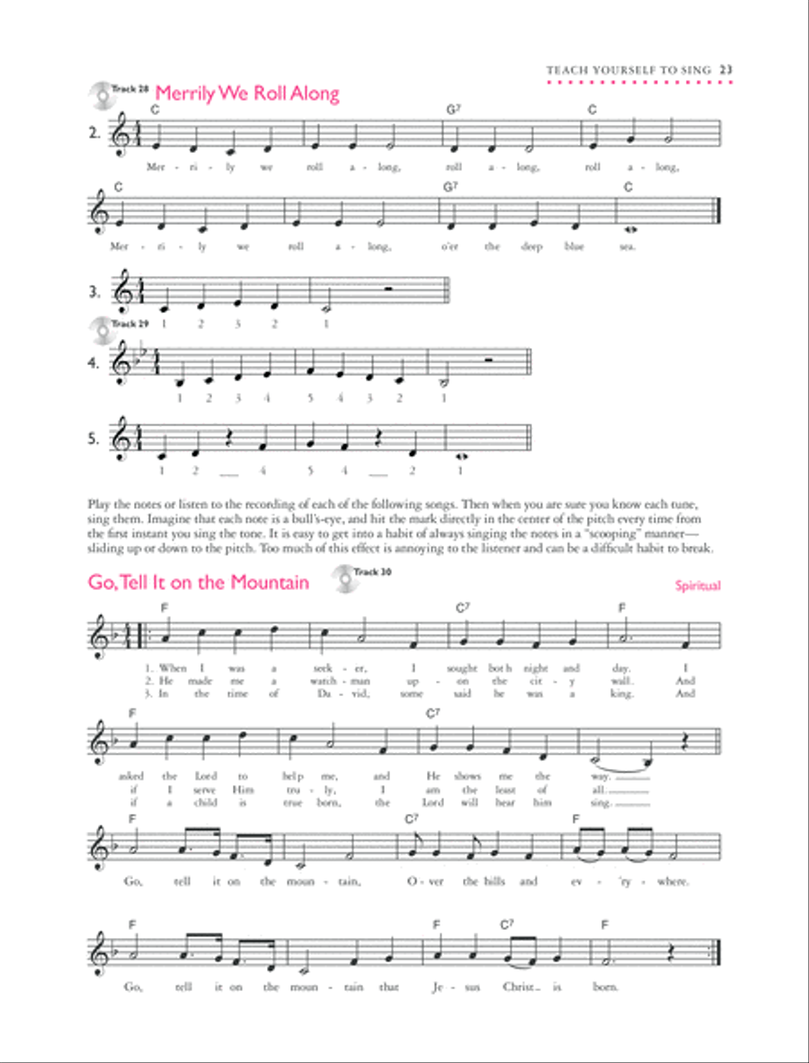 Alfred's Teach Yourself to Sing Voice scores gallery preview page 5