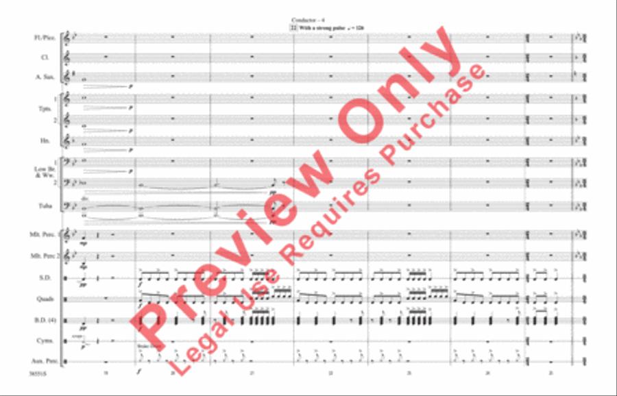 Harry Potter: The Music, Part 2 Marching Band scores gallery preview page 5