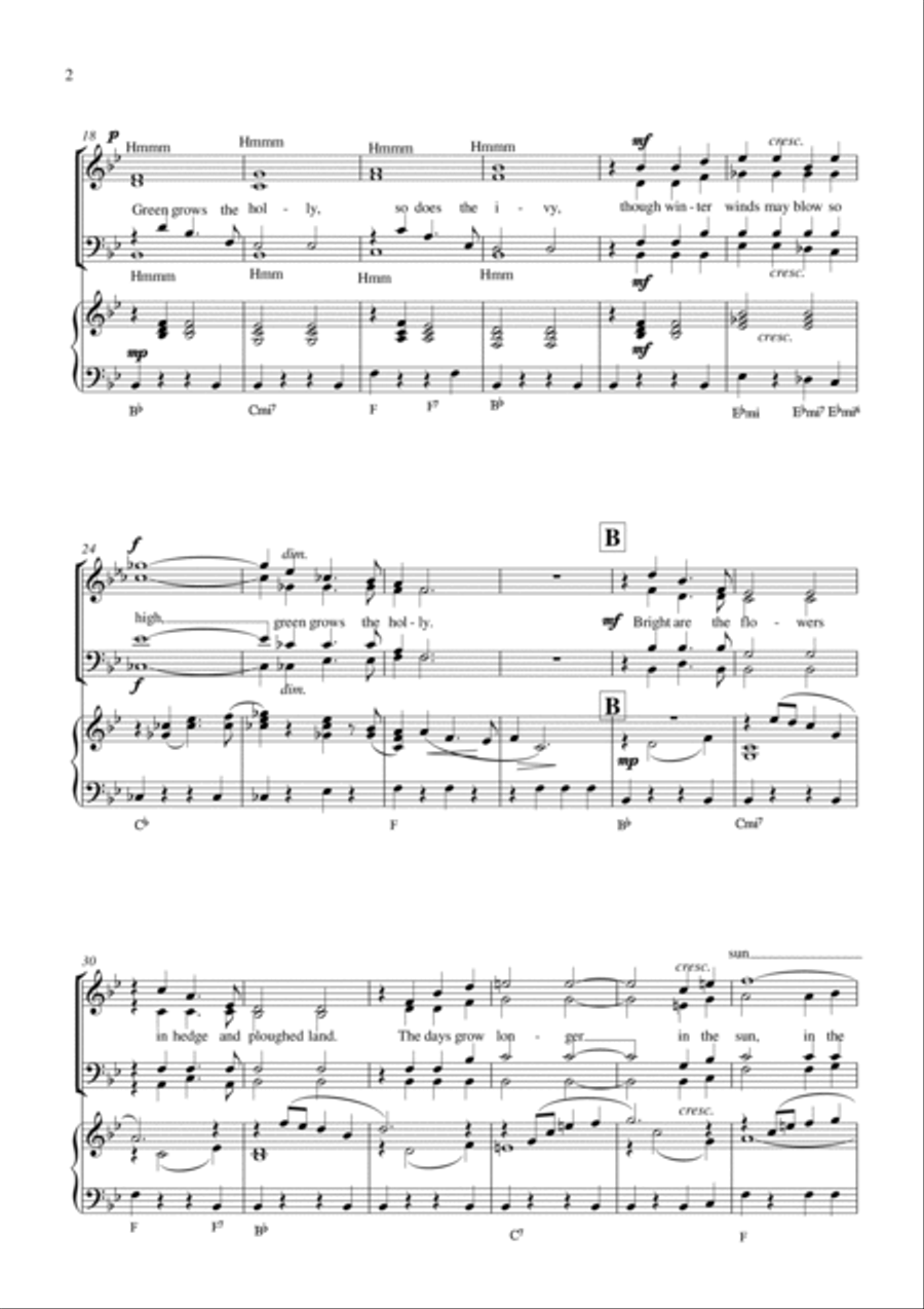 Green Grows The Holly Green Grows The Holly 4-Part scores gallery preview page 2
