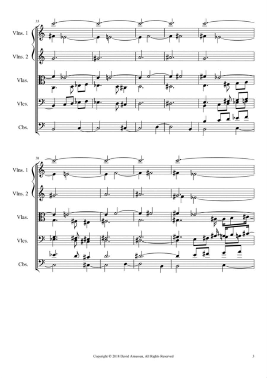 Chaconne (2018) String Orchestra scores gallery preview page 3